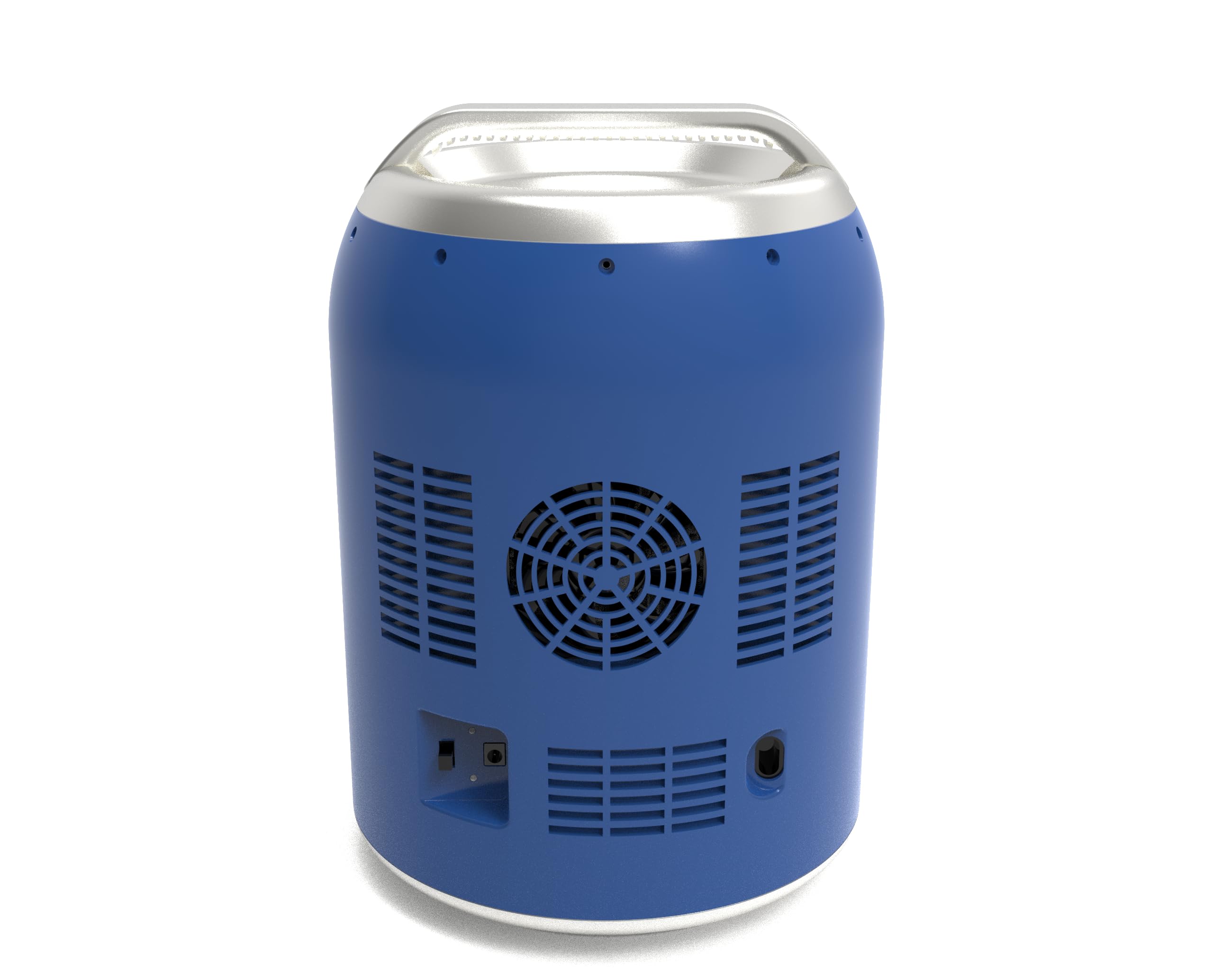 Bud Light Branded Can Shaped 6 Can Mini Personal Fridge Cooler-W: 10.20" X L: 10.20" X H: 14.53 (Navy) on Fridge.com - View 5