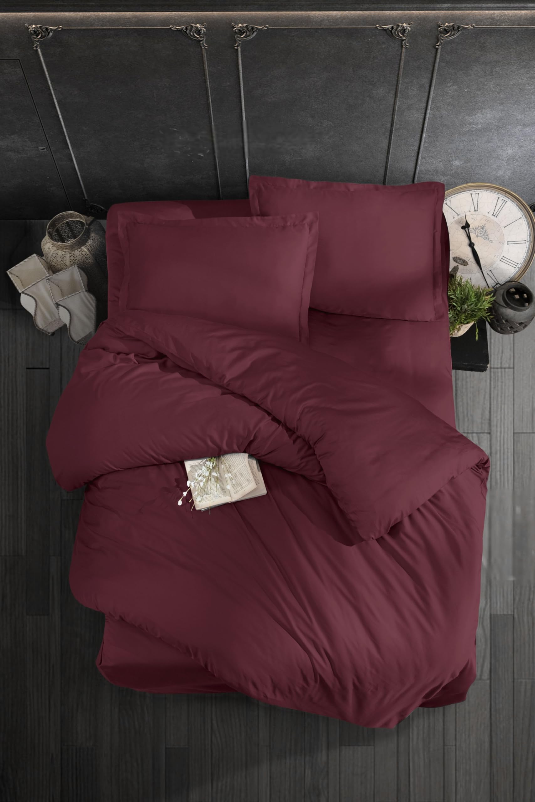 Parure housse de couette satin coton 210 TC anti-transpiration Story Home