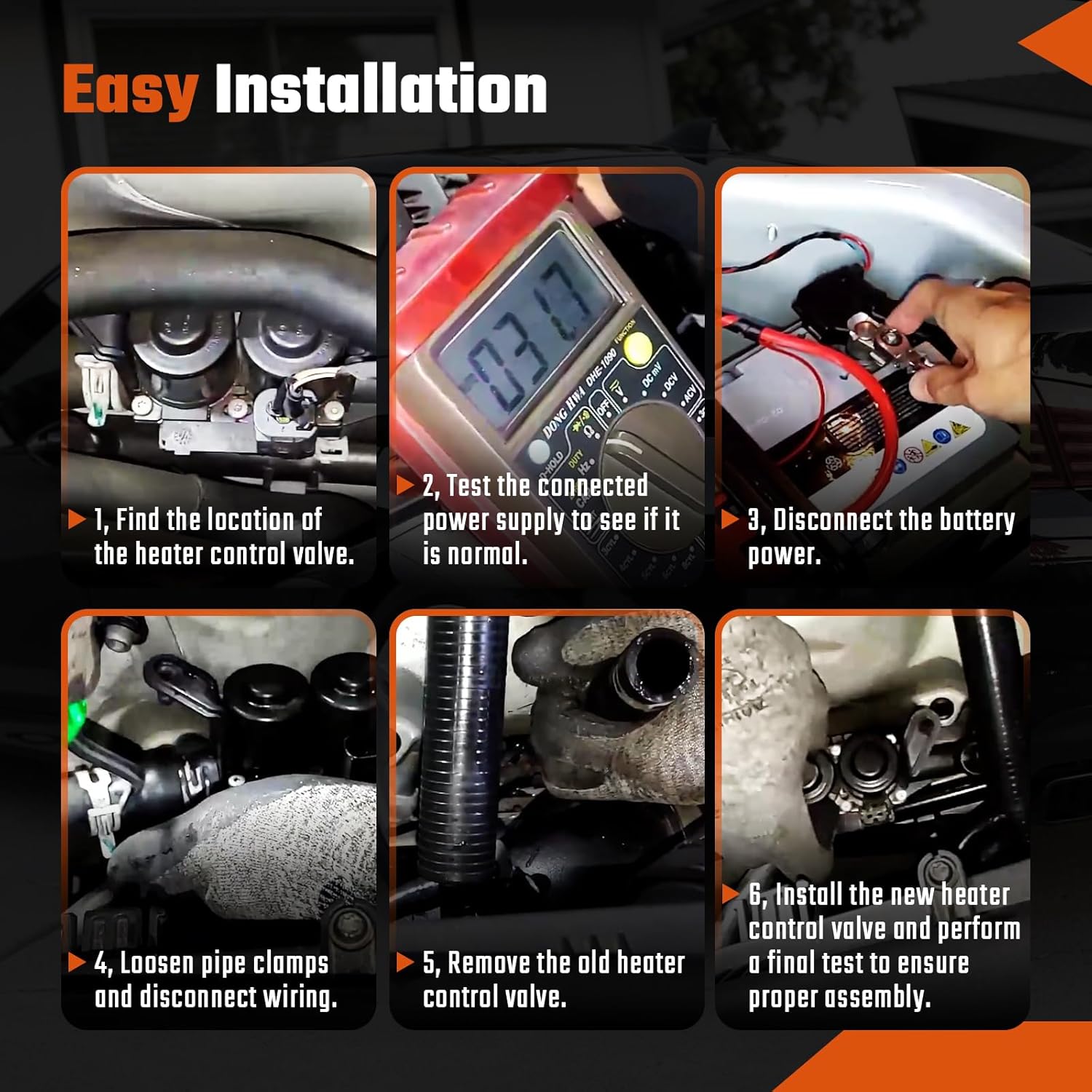 64219310349 Heater Control Valve for BMW F01 F02 F10 F11 F12 520i 523i 528i 535i 550i 640i 650i 740i 740Li 750Li M5 M6 Replace 6411911916404 64114271156 EHV110