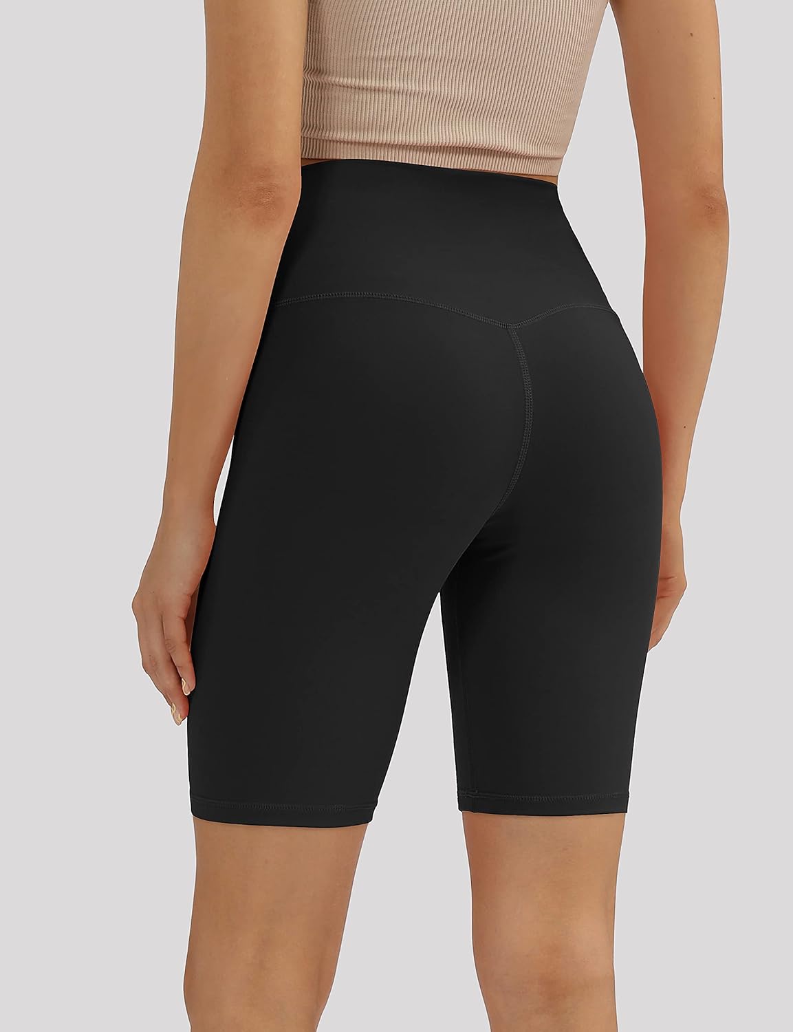 ODODOS Women's High Waisted 4"/8"/10" Inseam Brushed Biker Shorts with Inner Pocket, 2021 Workout Running Yoga Shorts : Sports & Outdoors