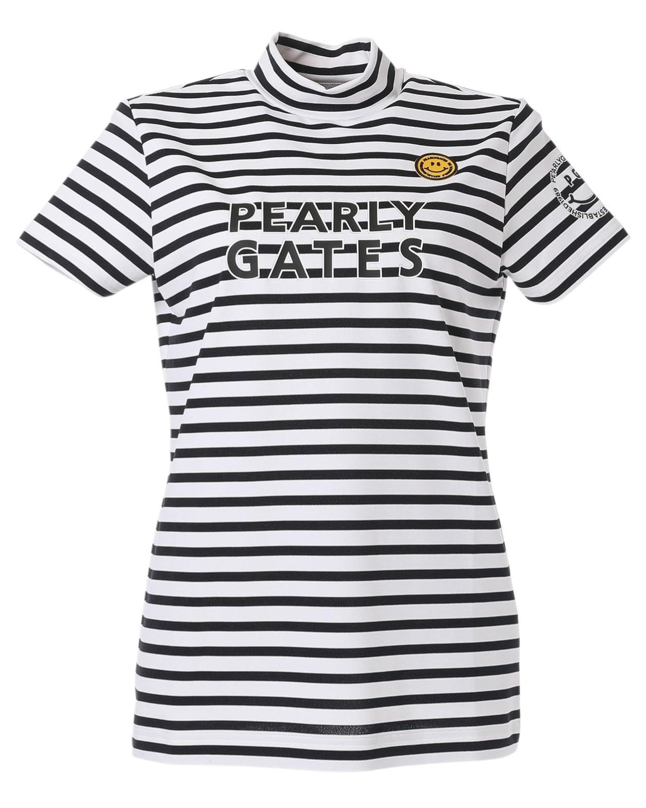 パーリーゲイツ PEARLYGATES 半袖 モックネックシャツ サイズ0（S） Amazon.co.jp: [パーリーゲイツ] レディース 半袖 モックネックシャツ