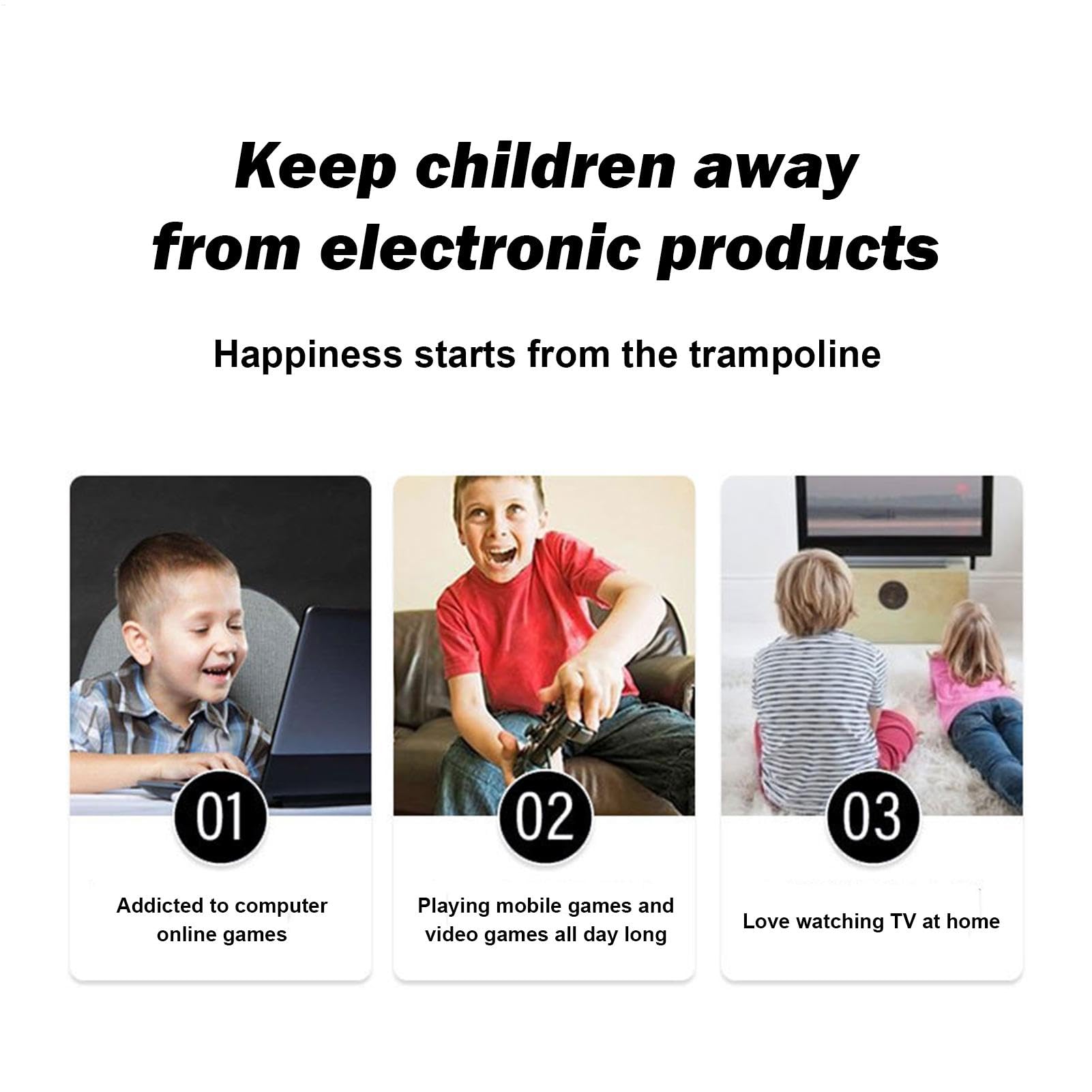 Pequeño Trampolino, Pequeño Trampolín - Cama De Salto Redondo - Carga De Trampolín Plegable Máximo 165 Libros, Trampolines Interiores para Ejercicios Adultos, Juegos para