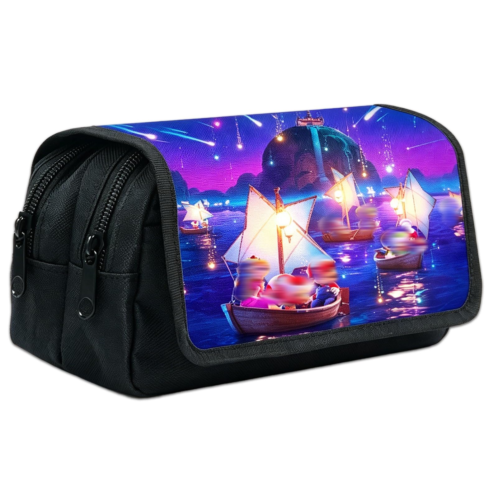 Heartsking Large Capacity Pencil Case, Cartoon Storage Pen Case Pen Pouch Bag Stationery Case with Compartment Pencilcase for Girl Student Teens Adult Office Supplies