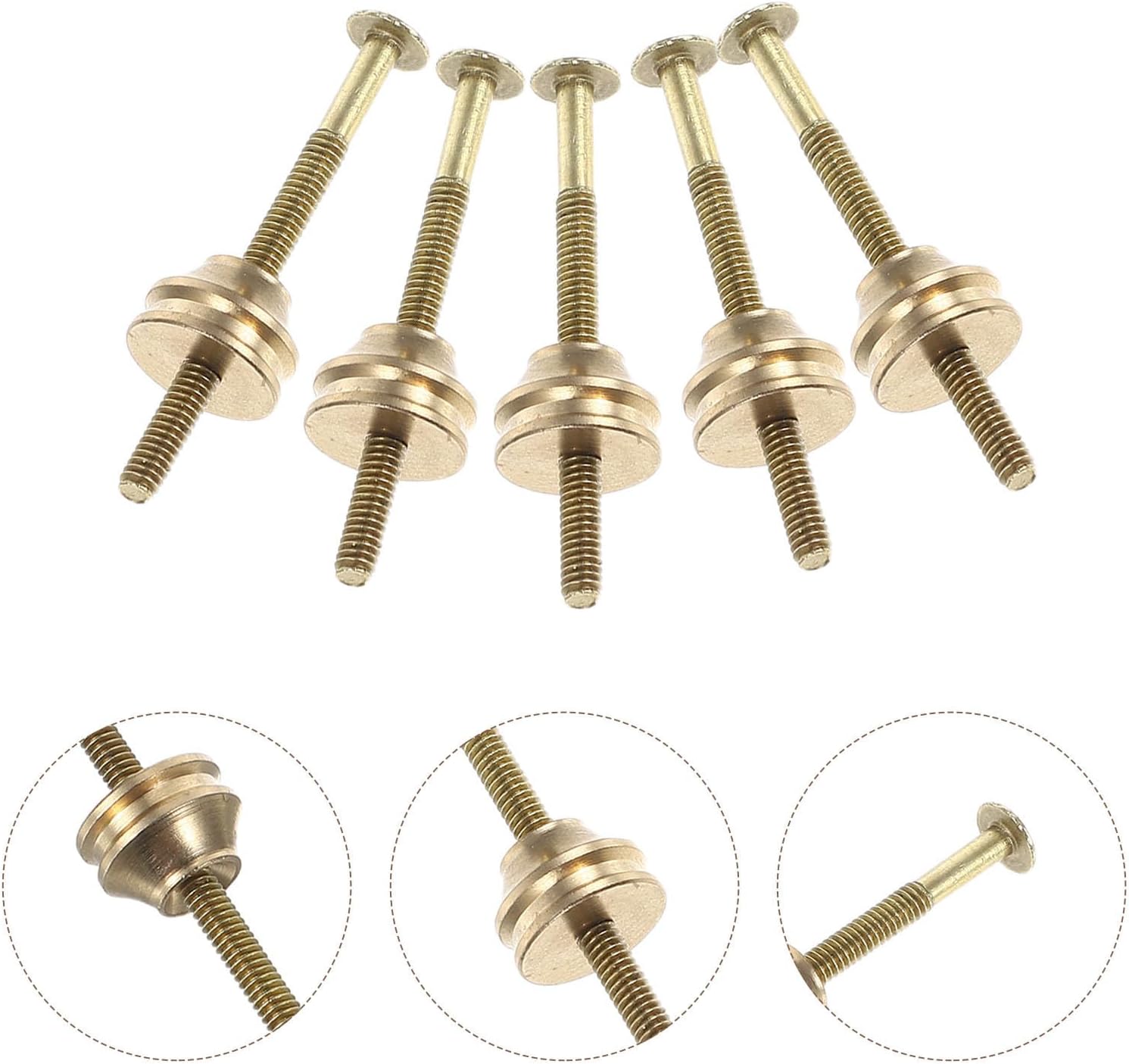 10 Sets Tea Kettle Lid Knob Screws Nuts Brass Replacement Parts for Tea Pot Lid Knobs with Easy Installation and Precision Craftsmanship Suitable for Homes