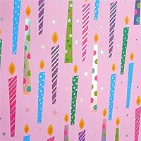 Vista 4 de SUNCOLOR Bolsa de regalo extra grande de 16 pulgadas con papel de seda para niñas (velas de cumpleaños feliz)