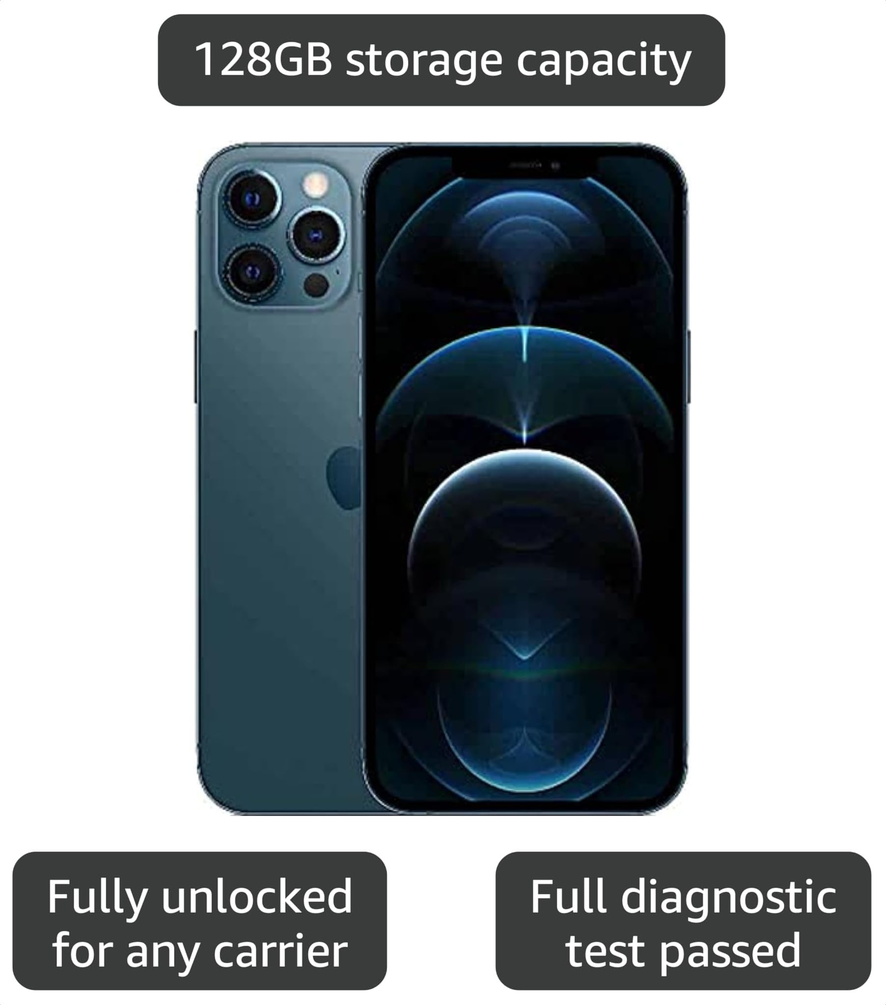 Apple iPhone12promax 128GB SIMフリー Amazon.com: Apple iPhone 12 Pro Max, 128GB, Pacific Blue - Fully
