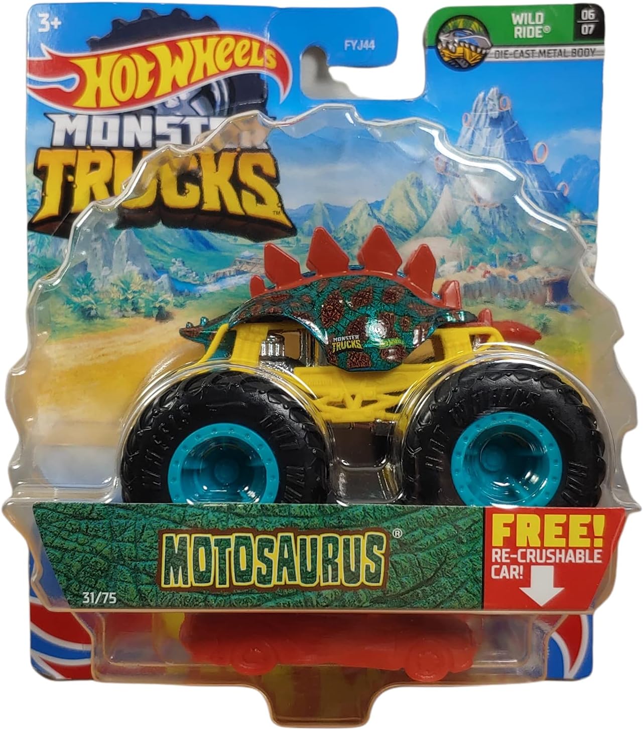 Diecast Hotwheels Monster Trucks 21 Motosaurus 31 75 With Re Elghavila Info