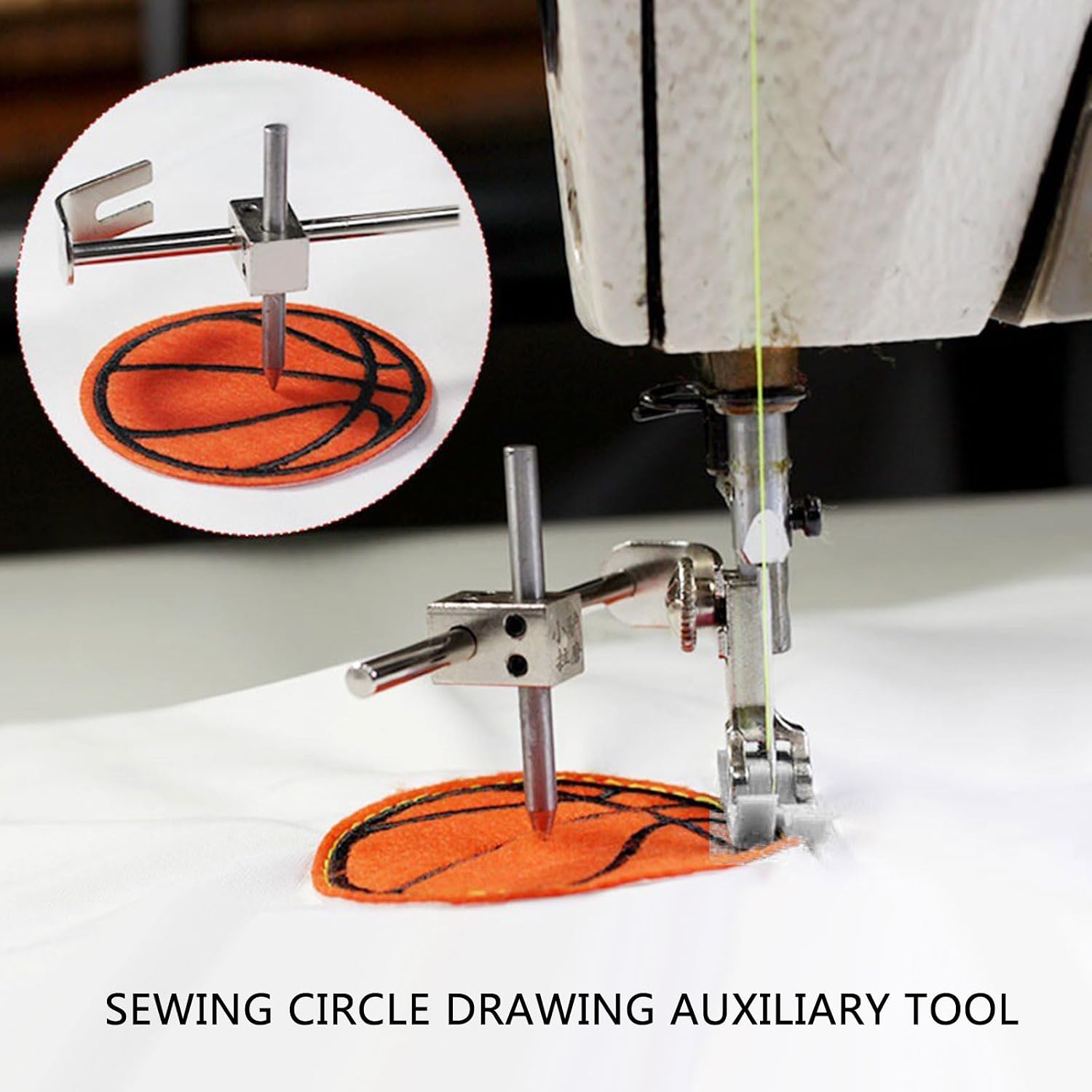 Circular Sewing Attachment Tool for Stitching, Sewing Round Marker Aid Attachment for Lockstitching Sewing Machine