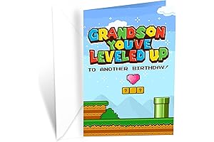 Prime Greetings Grandson Birthday Card Video Game Theme, American Made