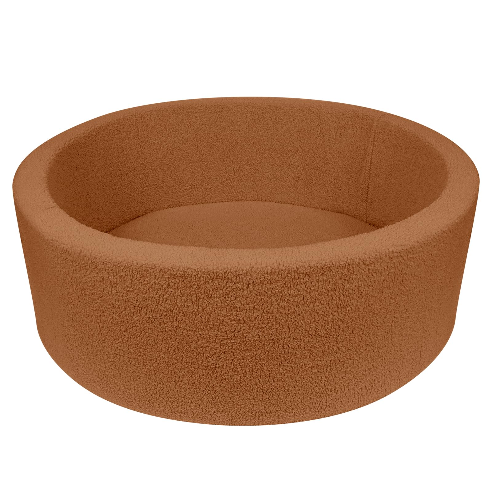 Kids Foam Ball Pits for Toddlers Babies Dogs Cats, Soft Infant Baby Ball Pit Pool for Girls and Boys Gifts, (Balls NOT Included) Imitation Teddy Colours