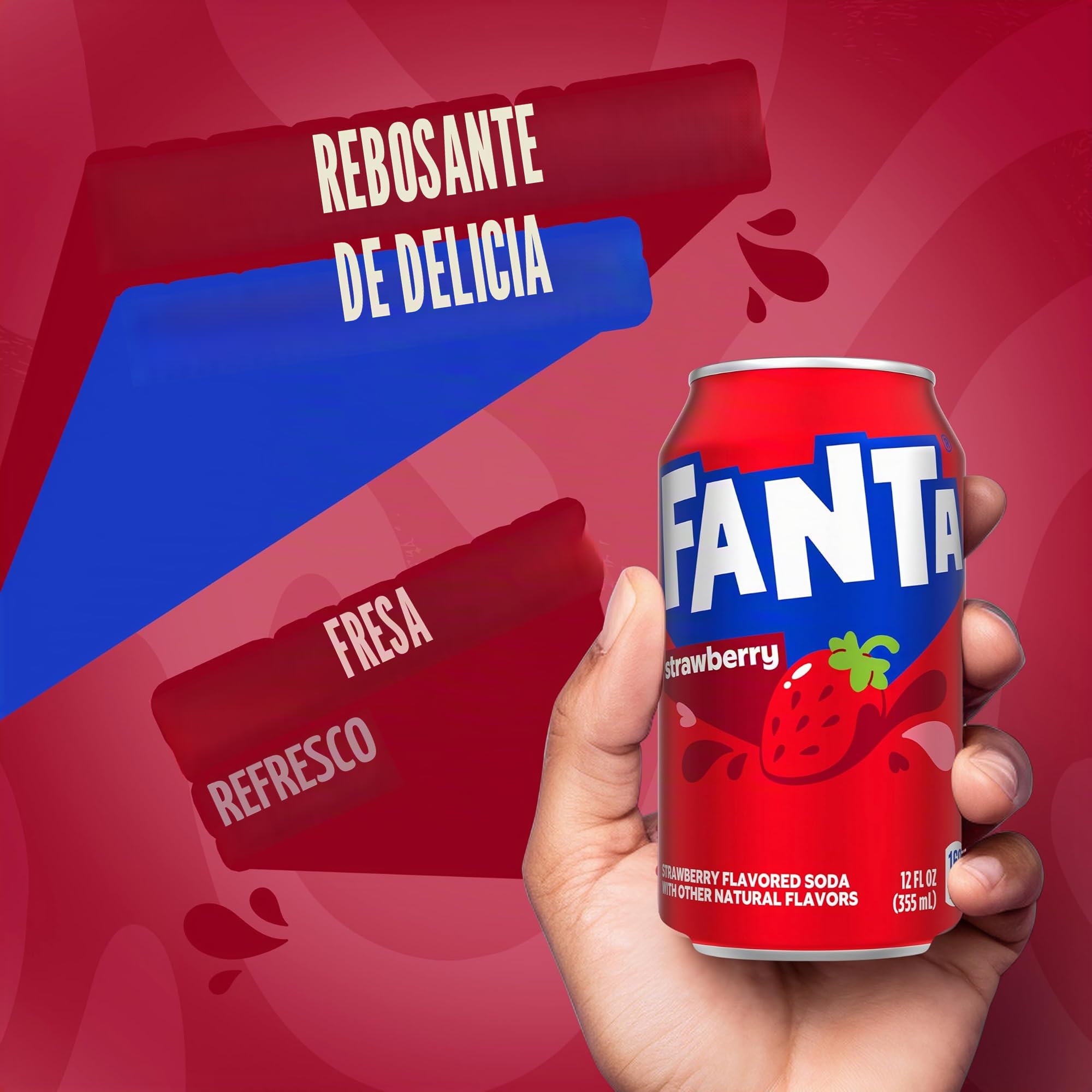 Fanta Fresa 12 Latas de 355 ml