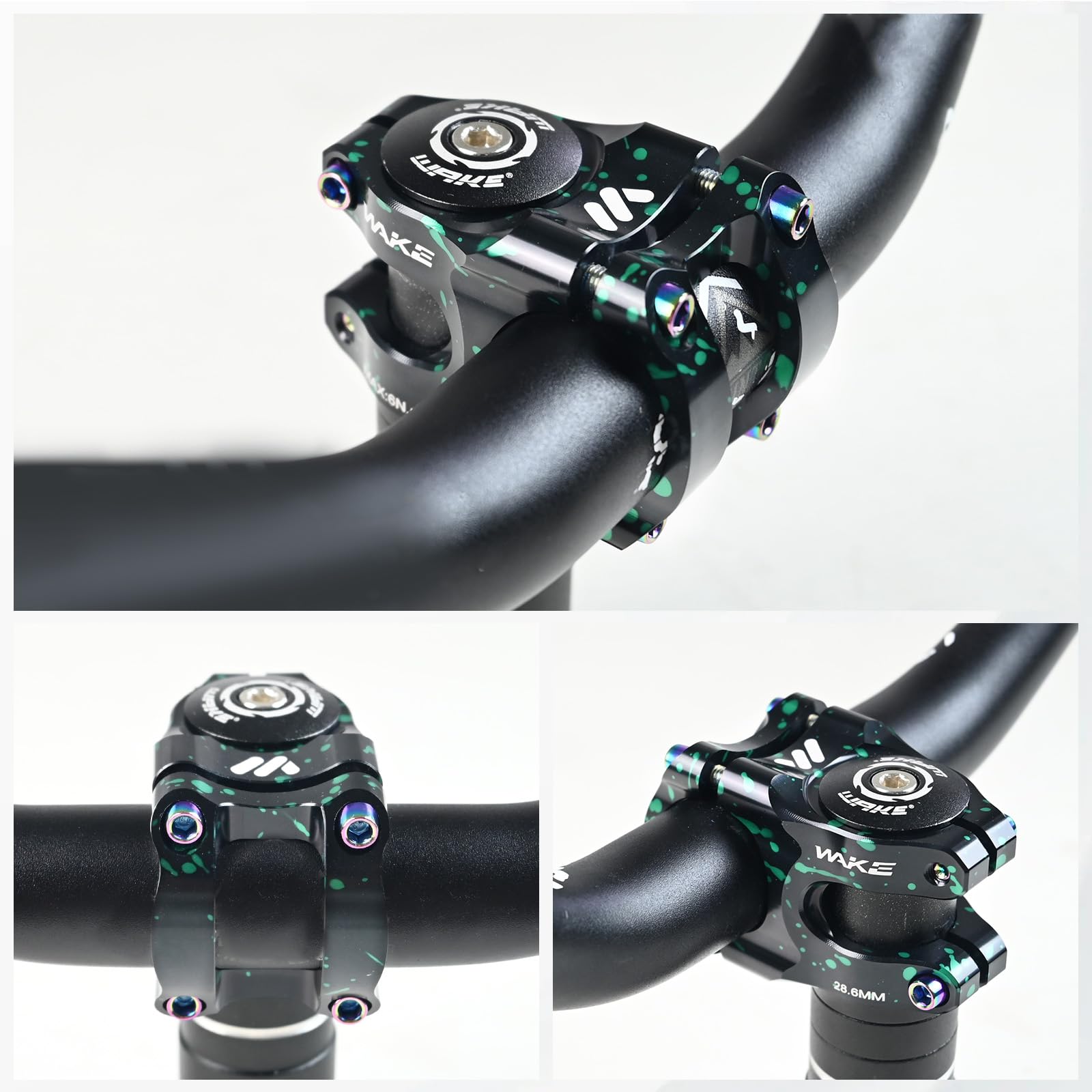 ROADNADO Wspornik rowerowy 31,8 35 mm ultralekki wspornik kierownicy roweru ze stopu aluminium CNC do rowerów szosowych, BMX, MTB