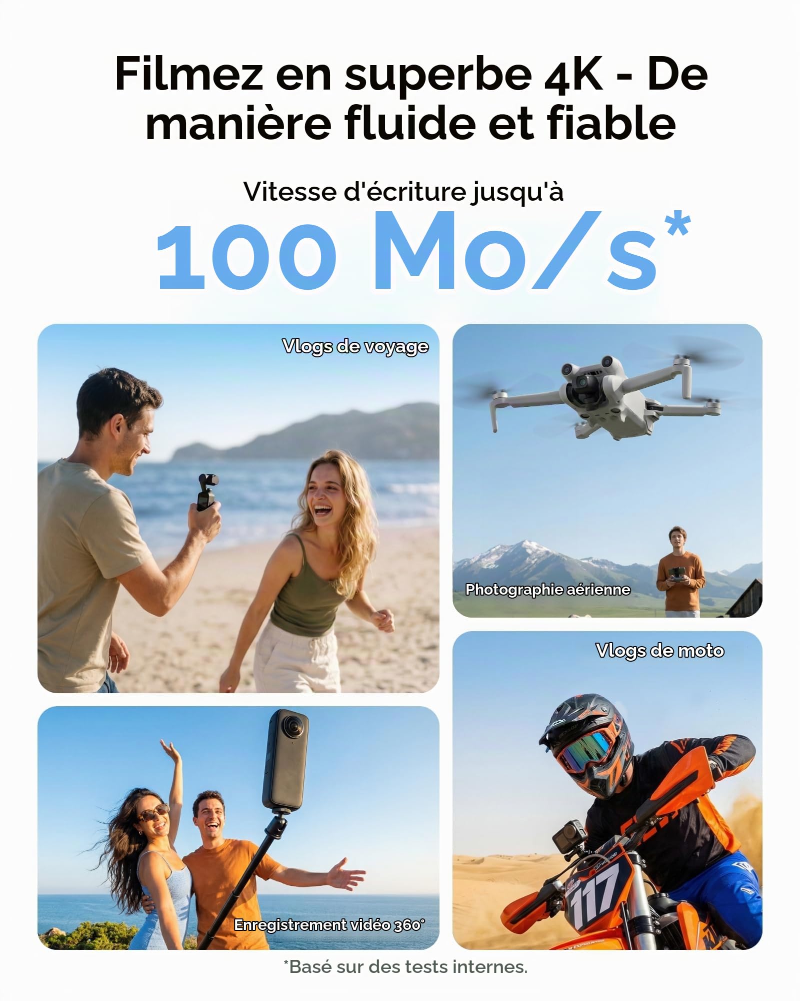 Lexar Silver Carte Micro SD 128 Go, jusqu'à 205 Mo/s en Lecture | Microsdxc Carte TF, 100 Mo/s en écriture, Carte Mémoire Micro SD+ Adaptateur, A2, U3, Classe 10, V30, Full HD et 4K UHD Video