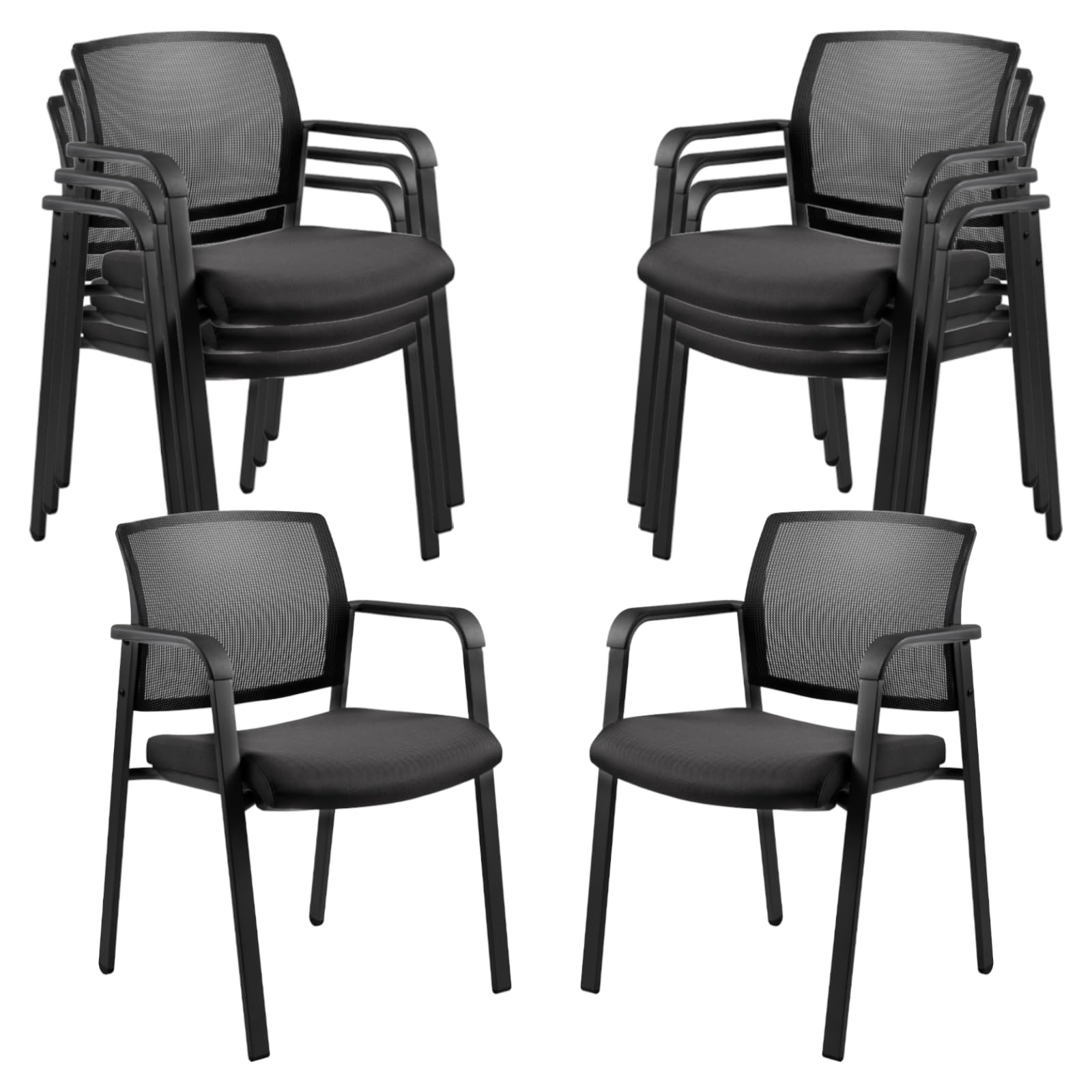 CLATINA Mesh Back Stacking Arm Chair