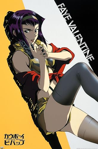 Miniatura 1 de Trends International Cowboy Bebop - Póster de pared de Faye, 14.72 x 22.37 pulgadas, versión premium sin marco