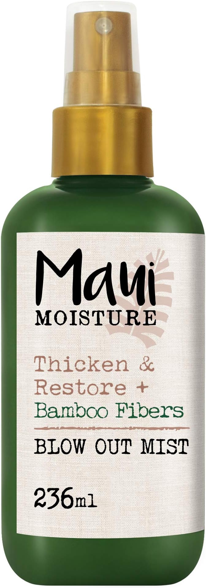 Maui Moisture Vegan Bamboo Fiber Aloe Vera Hair Thickening Blow Dry Spray for Fine Hair 236 ml