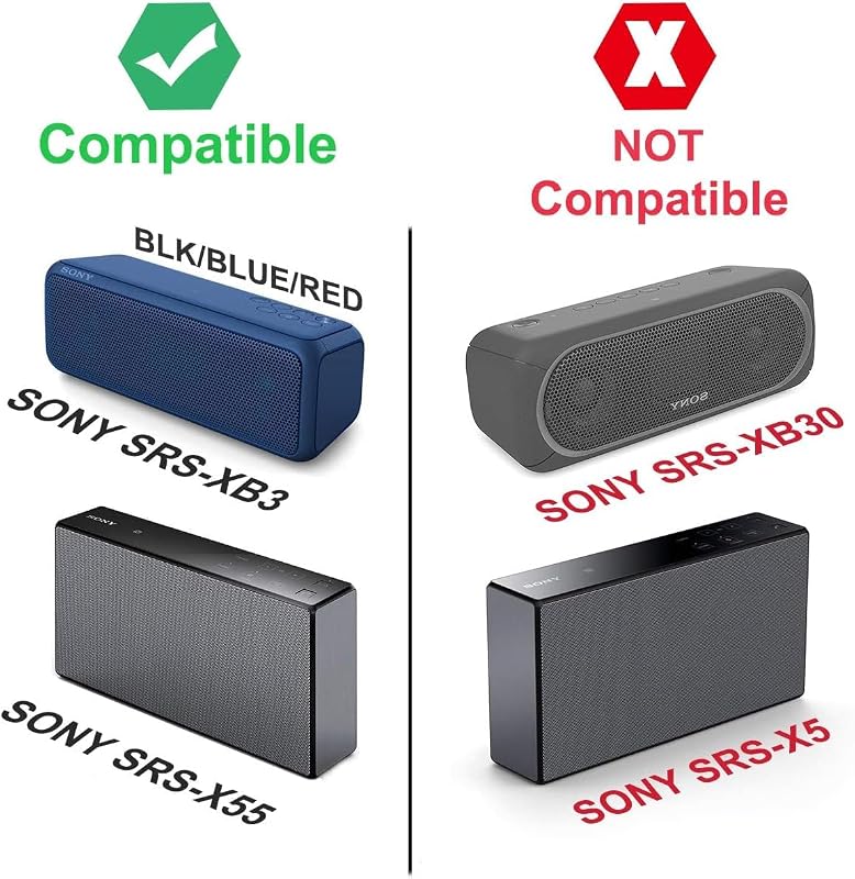15V Charger for Sony SRS-XB3/BLK/BLUE/RED SRSBTX500 SRS-X55/BLK/WHT | ETL Listed Charger for Sony Bluetooth Portable Wireless Speaker Replacement Power Supply Cord