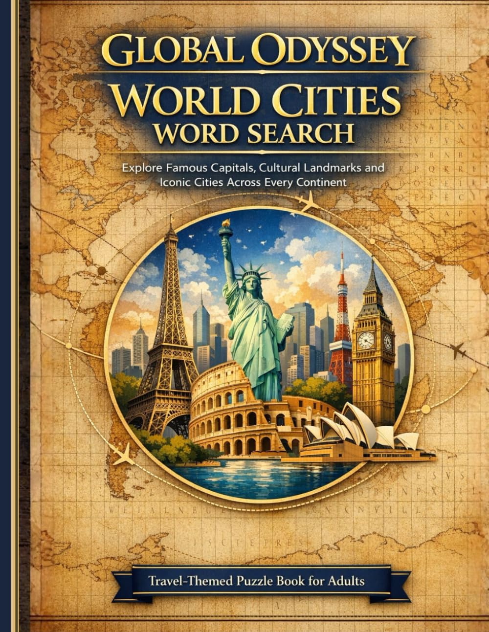 Global Odyssey World Cities Word Search Puzzle Book for Adults: Explore Famous Capitals, Cultural Landmarks and Iconic Cities Across Every Continent: ... Historic Cities and Cultural Destinations