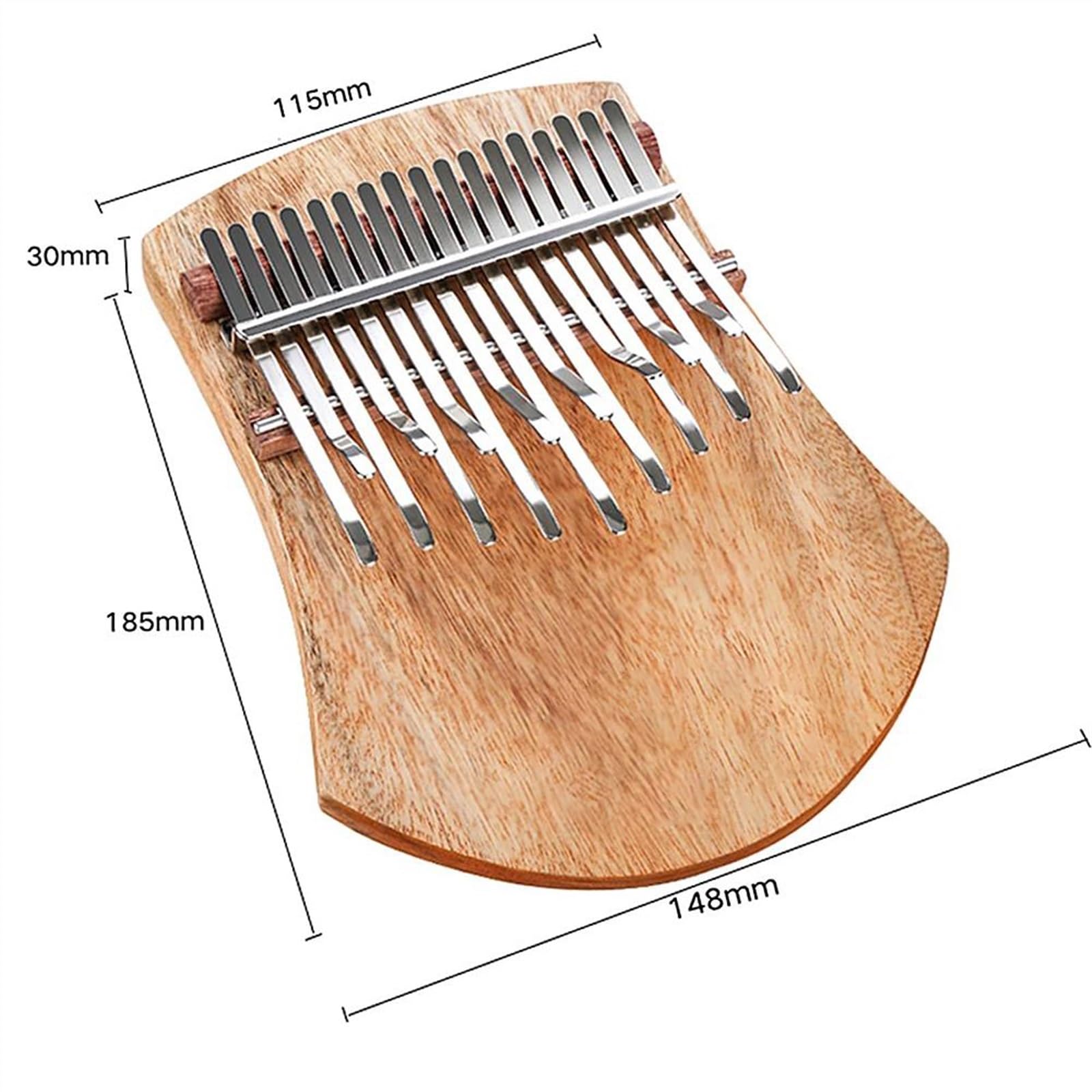 Piano De Pulgar Kalimba Kalimba En Tono C Kalimba De Madera De Alcanfor Sólida De 17 Teclas Con Instrucciones Y Martillo De Afinación Piano De Pulgar Portátil