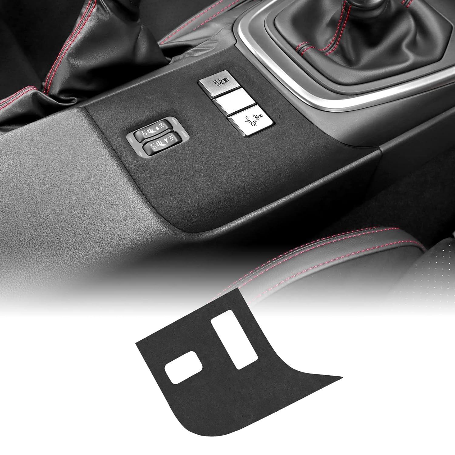 Mauxpiao A For Toyot Gr86 Subaru Brz 2021-2025 Car Seat Heater Button Frame, Seat Heating Switch Panel Sti﻿cker, Interior Flannel Trim Ccessory Gfdg/A