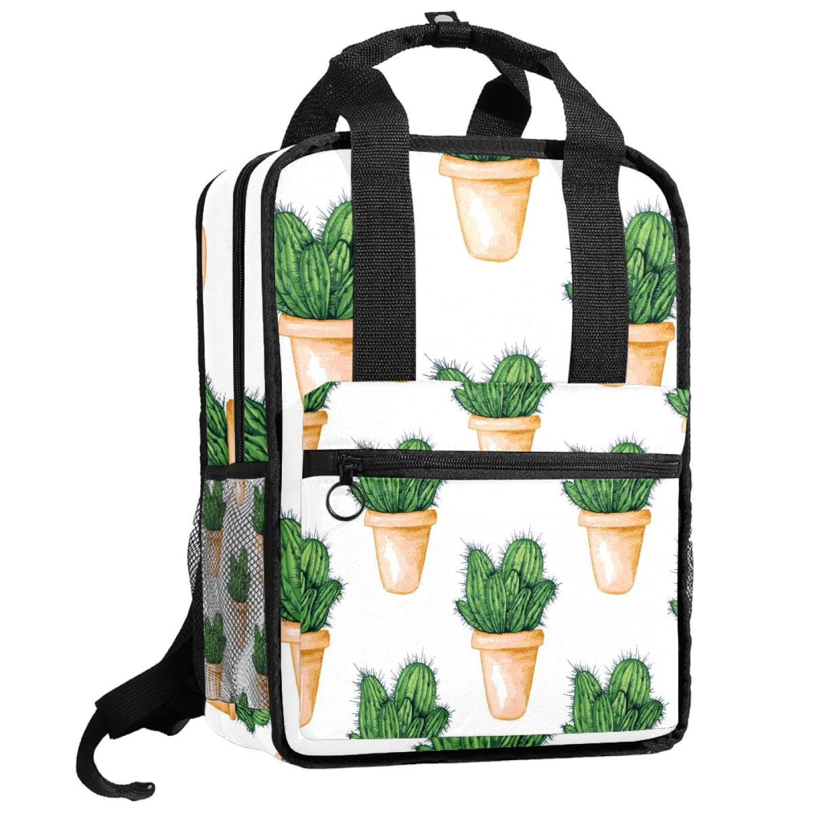 Sac à dos imprimé cactus multicolore de 35,5 cm pour école - 8
