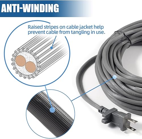 Miniatura 3 de Cable de alimentación de 36 pies para Shark Navigator Lift-Away Pro NV355 NV356 NV357 UV400 UV540 NV36 NV60 NV80 NV360 NV370 NV585, rotador