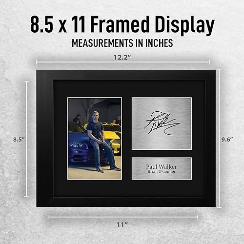 Miniatura 9 de HWC Trading Paul Walker Fast And Furious Gifts USL - Autografía impresa para fanáticos de recuerdos de películas, tamaño carta de EE. UU