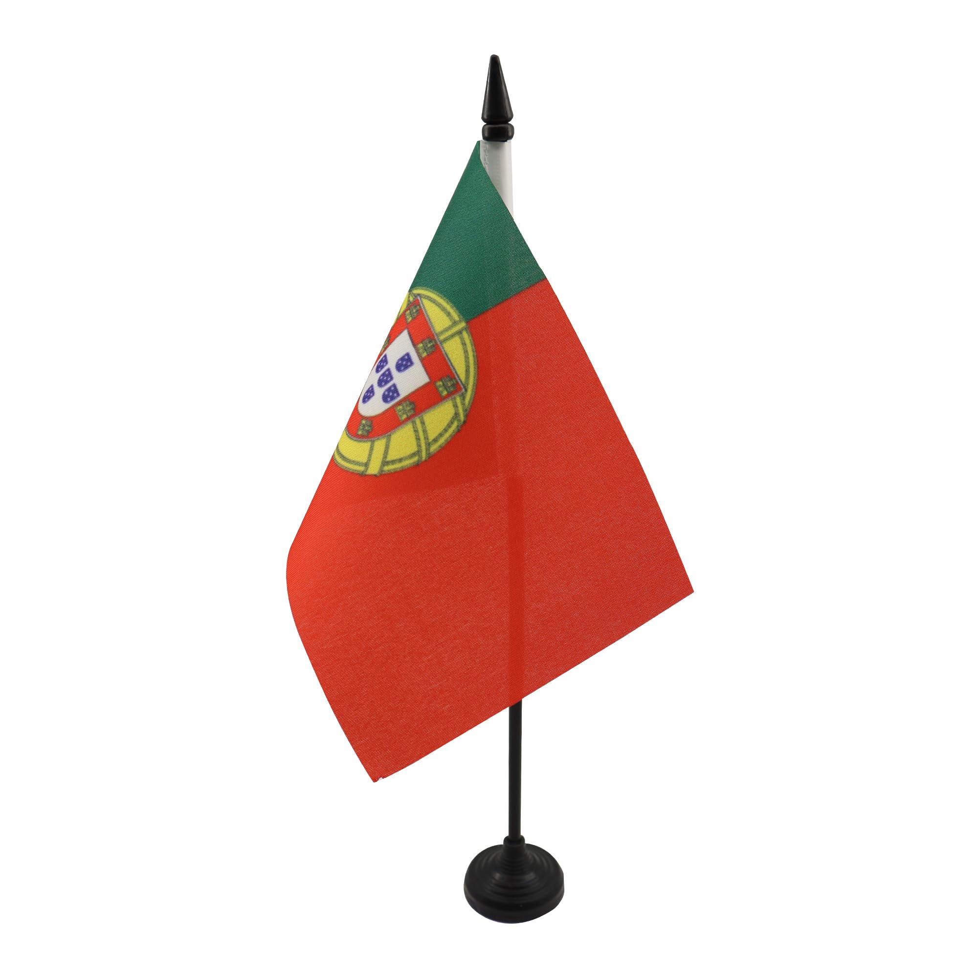 AZ FLAG Portugal Table Flag 4x6 in 100D Polyester Plastic Base