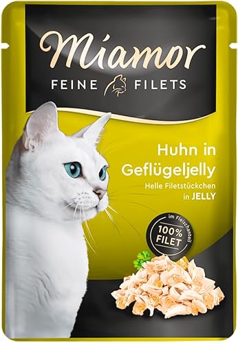 Miamor Feine Filets Huhn in Geflügeljelly | 24x 100g Katzenfutter