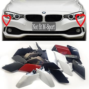 أغطية غسالة المصابيح الأمامية ل 14-20 BMW 4 Series Fit 428 i 430 i 435 i 440 i 2014 2015 2016 2017 2018 2019 2020 F32 كوبيه F33 المكشوفة F36 Gran 2 Pcs زوج Left+Right Black