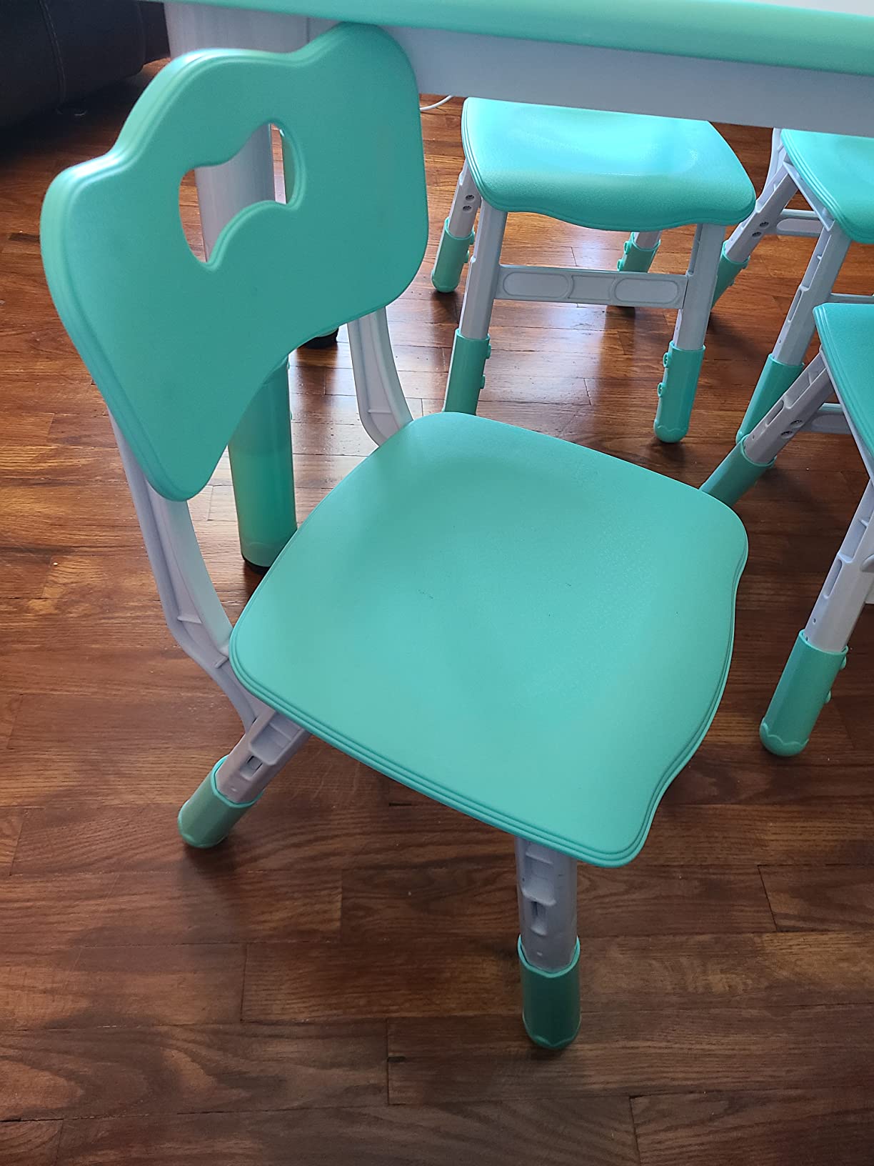 30/mo Finance JONUTATO Toddler Table And Chair Set, Height