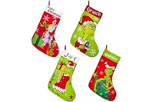 4 Pack Grinch Christmas Stockings 18 Inch