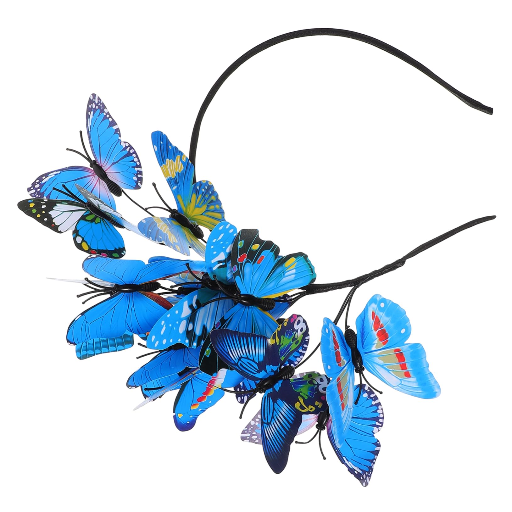 FOMIYES 4 Piezas Diadema Con Lazo Tocados De Mariposas Diadema De Fiesta De Té Diadema Decorativa Accesorio Para El Cabello Diademas De Fiesta Novia Venda Resina