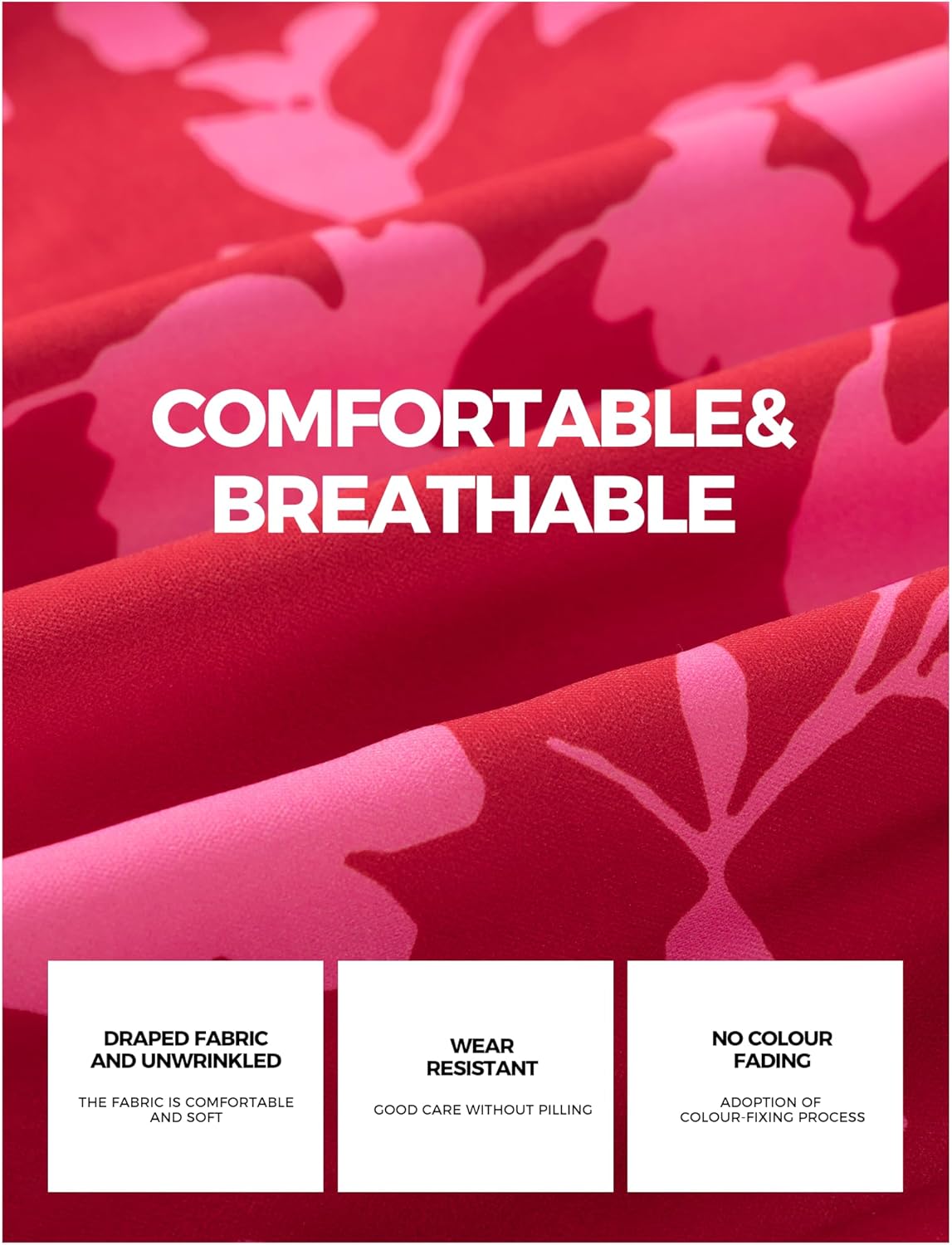 Buauty Women's Wide Leg Pants High Waist Palazzo Pants Boho Flowy Dress Pants 2026 Summer Trendy Casual Lounge Beach Trousers - Image 5