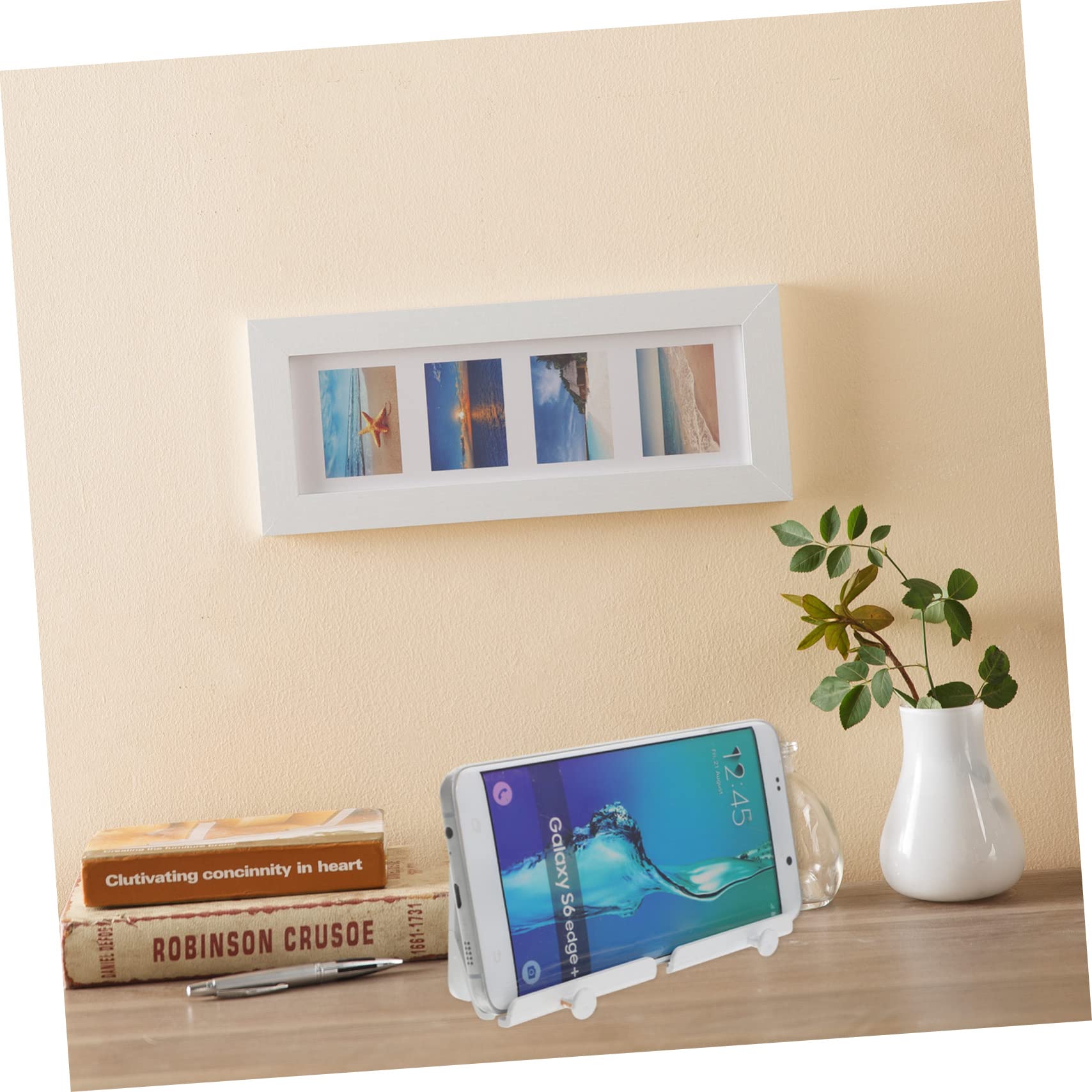 Artibetter 8pezzi Supporto Murale Per Smartphone Porta Telefono Da Letto e Bagno Facile Installazione Risparmio Spazio Compatibile Con Smartphone e Tablet