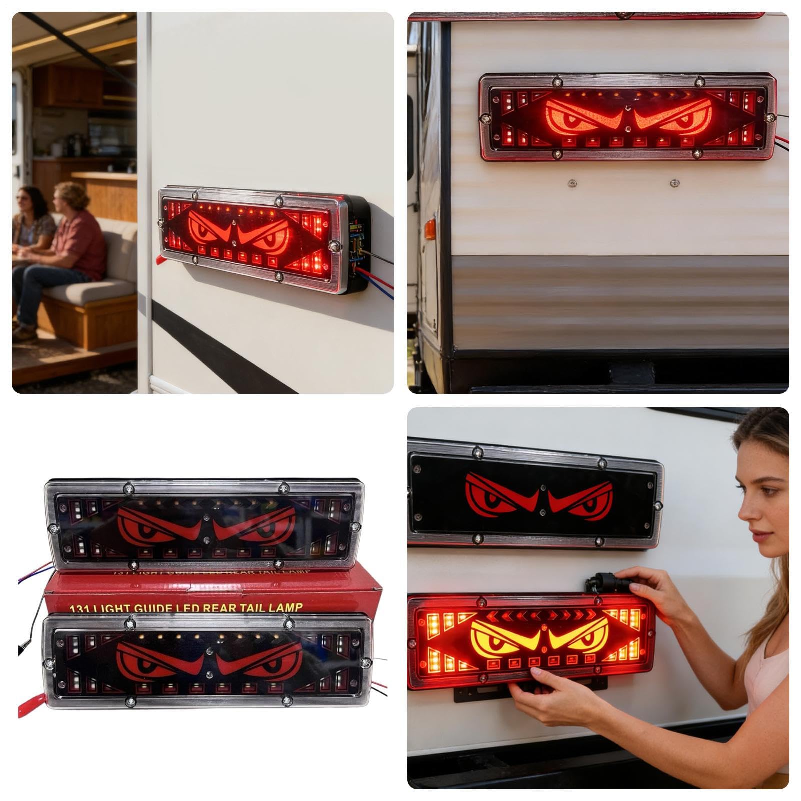 LED Światła Do Przyczepy 2 Sztuki Lampy Cofania