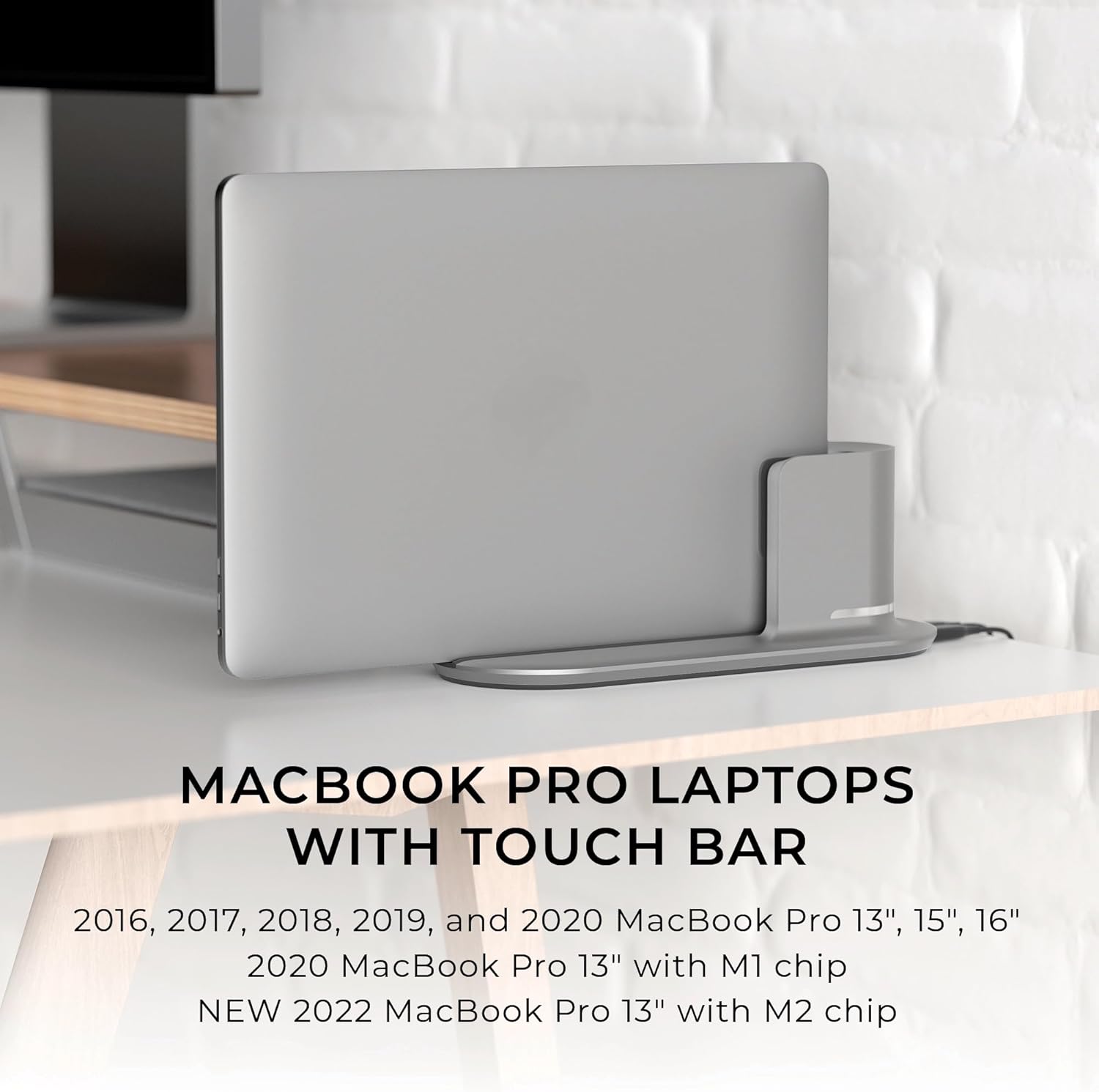 HumanCentric DockBook for Touch Bar MacBook Pro Only, Compatible with Touch Bar MacBook Pro 2016-2020 and 2022, Must Have Touch Bar, Does NOT Support Dual Monitors, Requires Your Power Adapter