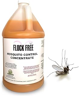 Natural Mosquito Control Spray Concentrate – Repels Mosquitoes, Ticks, Fleas, Flies, Gnats & Chiggers – Makes 128 Gallons (1 Gallon Concentrate) – Safe & Effective Outdoor Protection