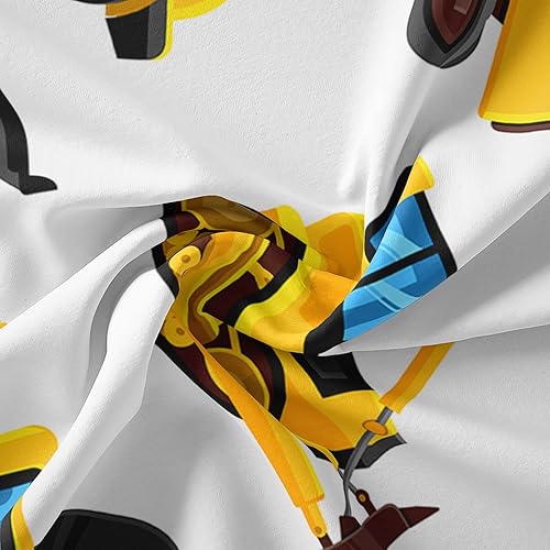 Miniatura 4 de CVHOUSE Juego de ropa de cama de tractor tamaño matrimonial, juego de ropa de cama de tractor con excavadora para niños y adolescentes, funda de