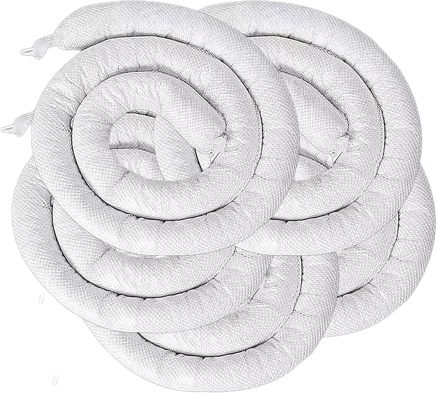 Oil-Only Absorbent Sock, Powerful Oil Absorbing Booms Say Goodbye to Messy Spills Absorbs Up to 6 Gallon Per Sock 5in Diameter *10ft Length White (Case of 5)