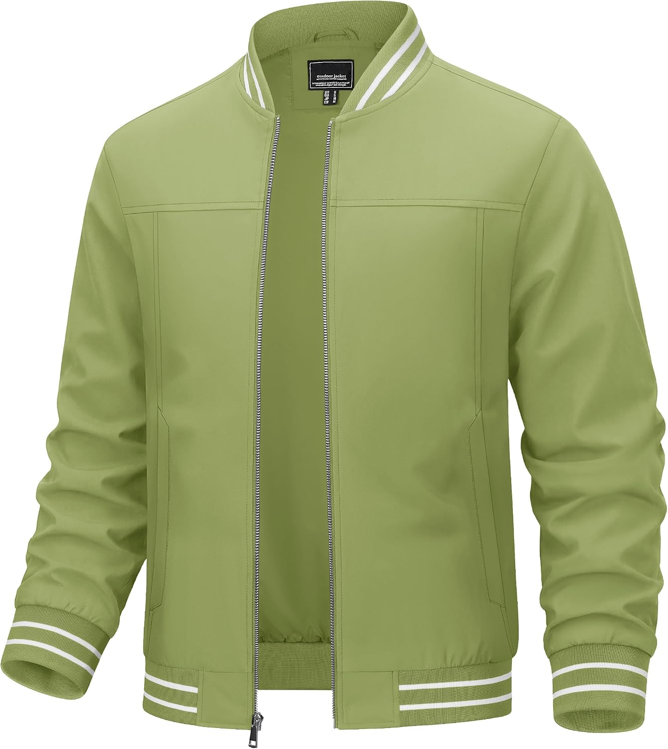 TACVASEN Mens Jacket Bomber Lightweight Windproof Coat for Daily Wear