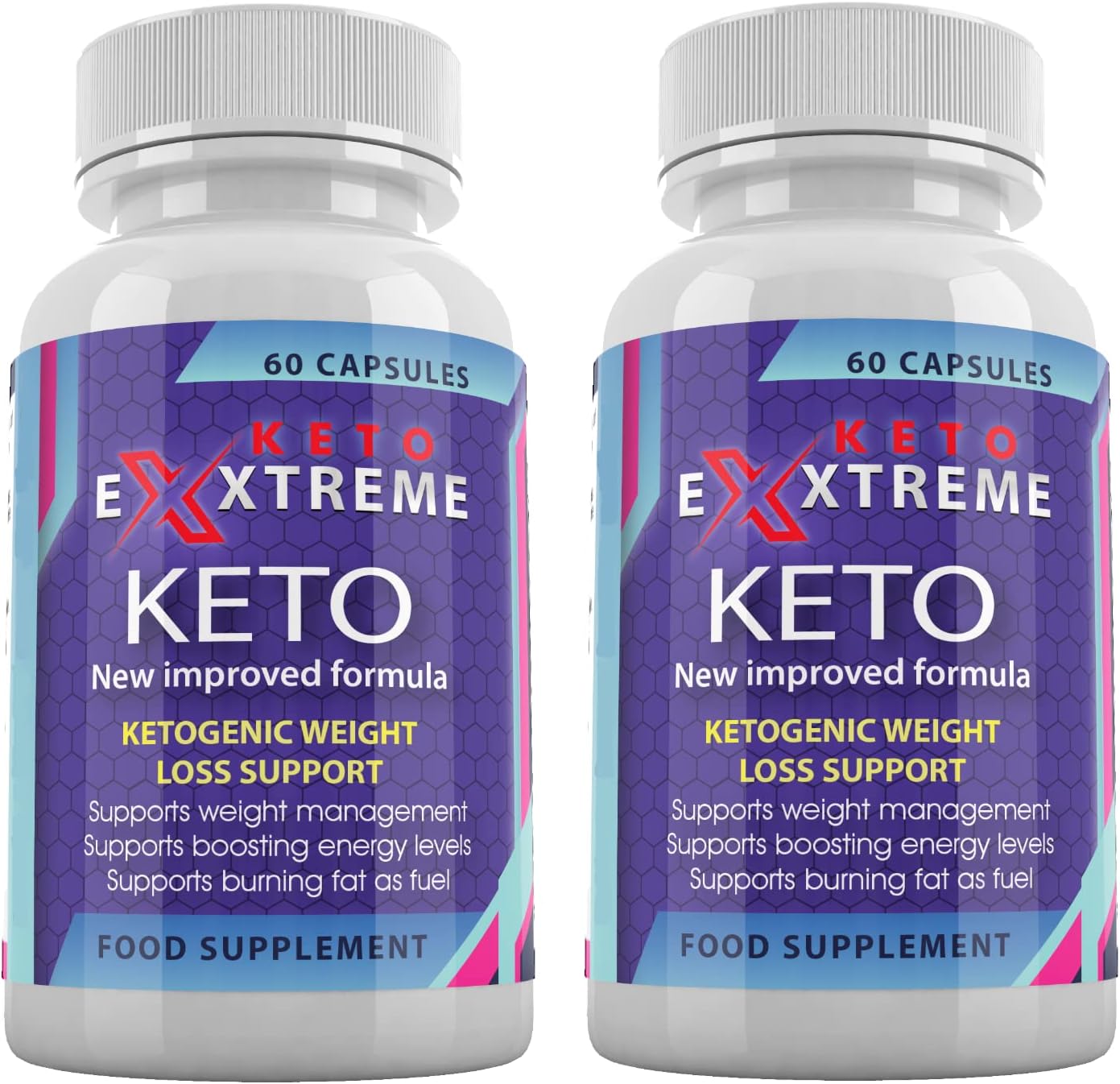 Keto Extreme Keto - Ketogenic Weight Loss Support for Men & Women - 2 Monthly Supply - Fitness Hero Supplements