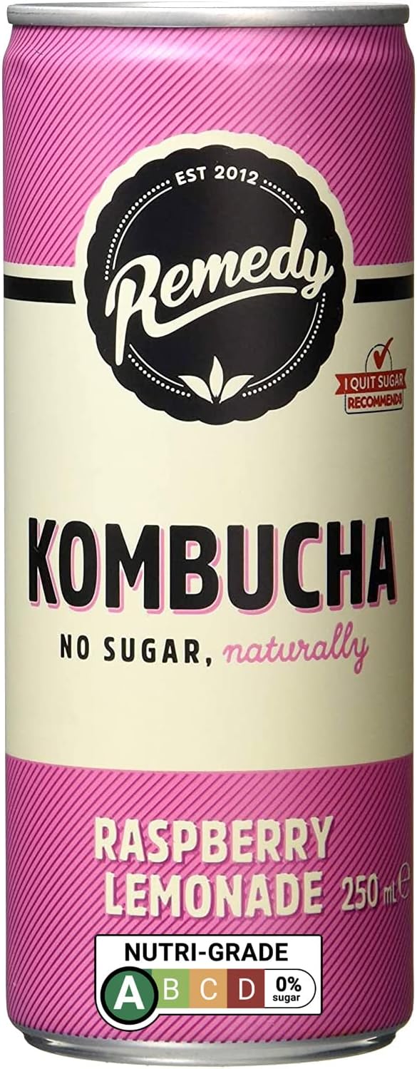 Remedy Raspberry Lemonade Kombucha, 250ml