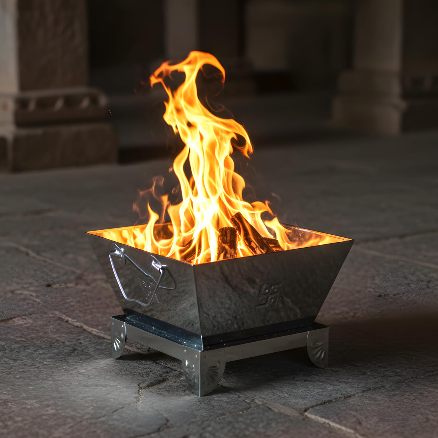 Stainless Steel Hawan Kund - Traditional Pooja Rituals -3 Stainless Steel Hawan Kund - Traditional Pooja Rituals -3