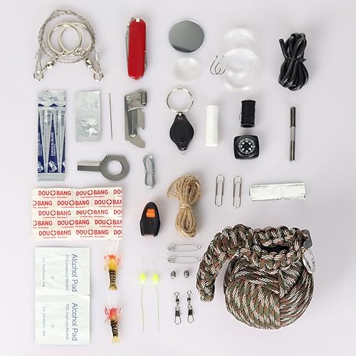 Miniatura 2 de Kit de supervivencia Paracord Combo Pack con 48 herramientas, kit de emergencia al aire libre