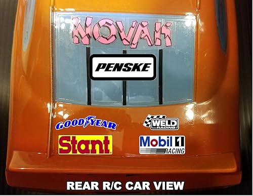 Miniatura 3 de Patrocinador de carreras Lexan Body Car Racing - Hoja de calcomanías 20  Vinilo blanco escala 112 a 110 Vinilo blanco RC modelo calcomanía hoja de