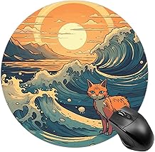 Gaming Mousepad Cute Funny Grey Cats Pattern Print Rectangle - View #6