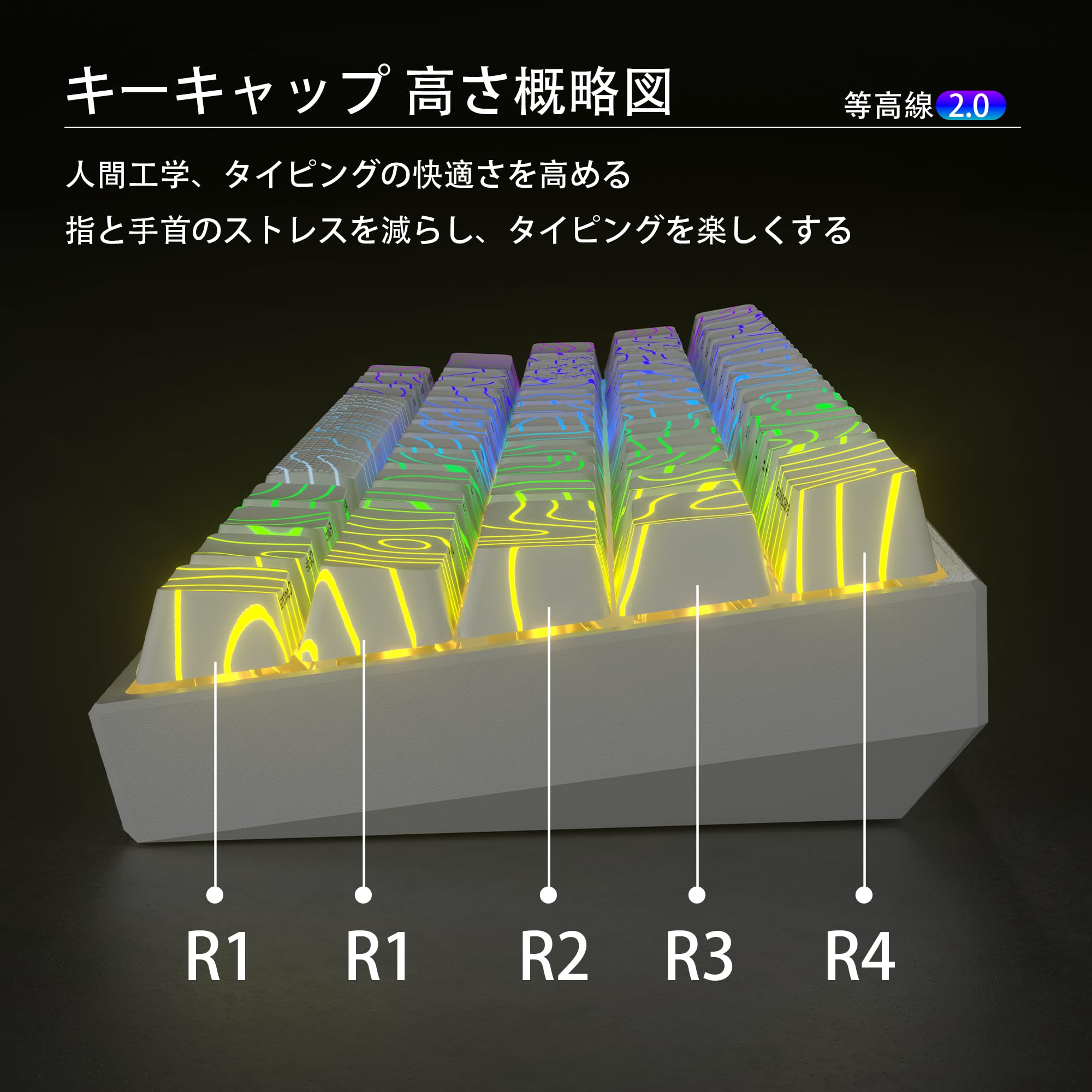 | XVX 機械式キーボード用 キーキャップセット 118キー IMD透光