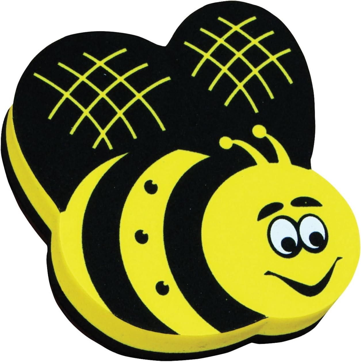 ASHLEY PRODUCTIONSMagnetic Whiteboard Eraser; Bee Design (ASH10019)