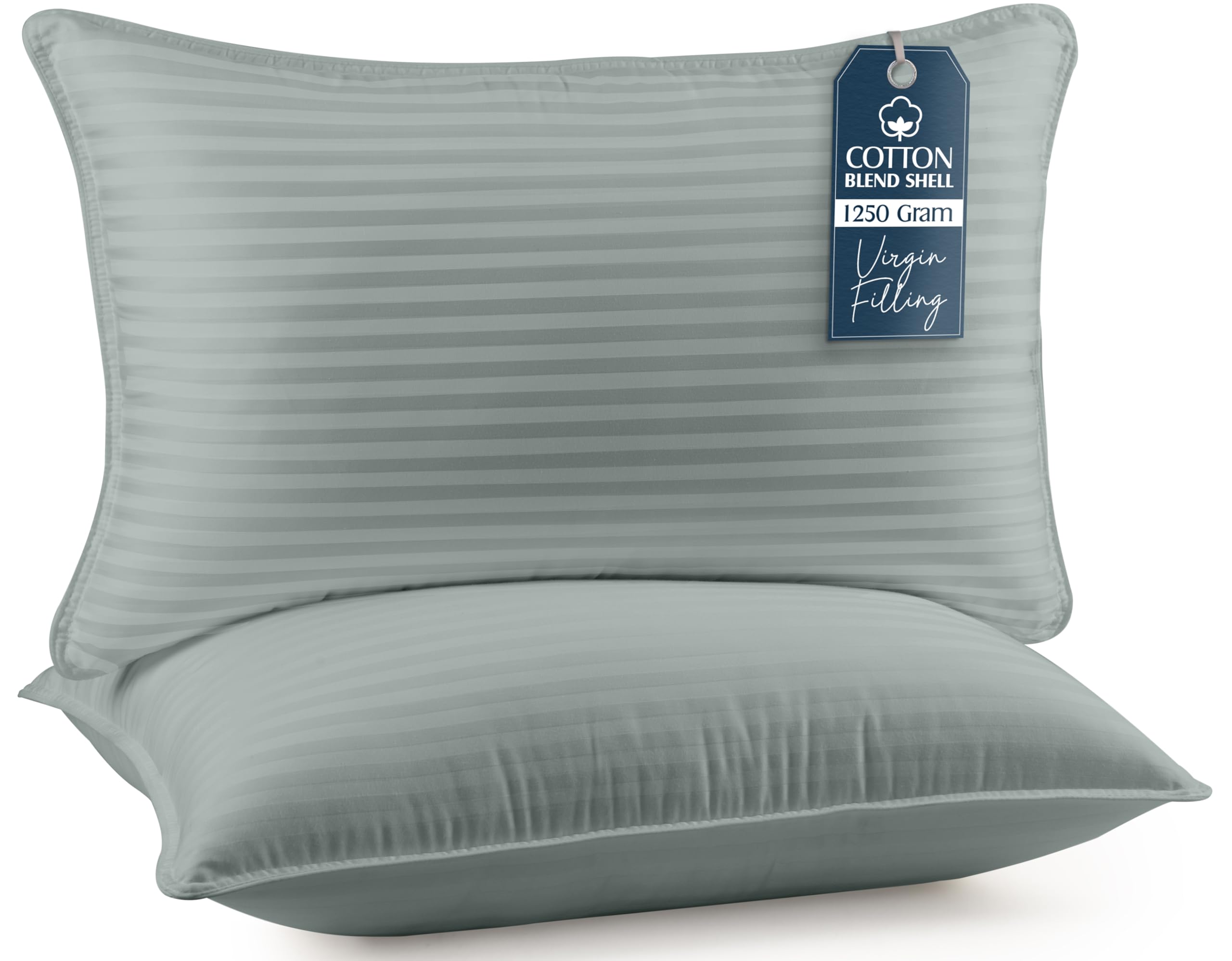 Utopia Bedding Bed Pillows for Sleeping King Size (Light Grey), Set of 2, Cooling Hotel Quality, for Back, Stomach or Side Sleepers
